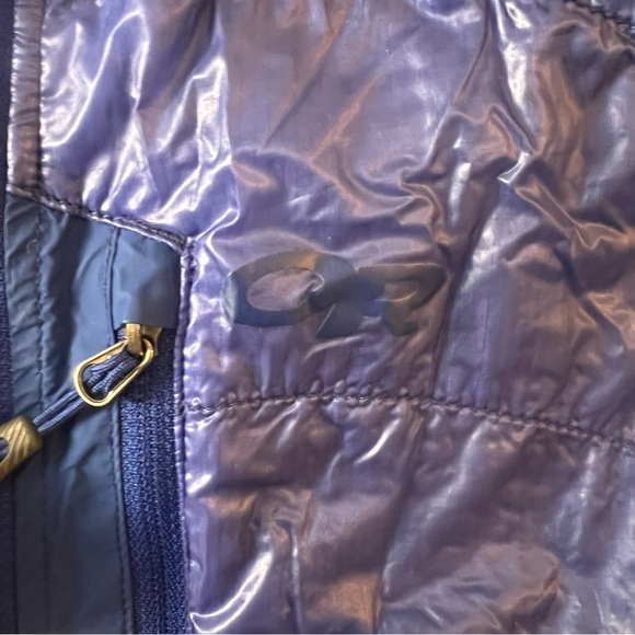 Women’s Outdoor Research Blue Deviator Hoody Fleece Running Jacket - Size L - Picture 6 of 10